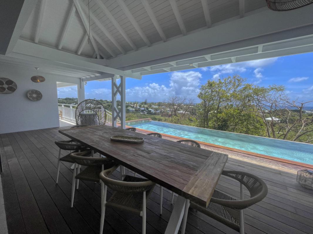 4.Location villa piscine vue mer Saint François Guadeloupe_Vue mer